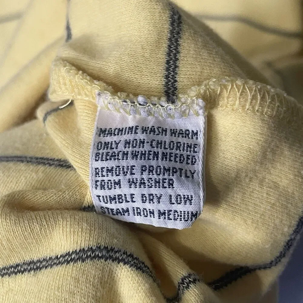 Polo Ralph Lauren Shirt Men's XL Yellow Stripes Pony Business Short Sleeve